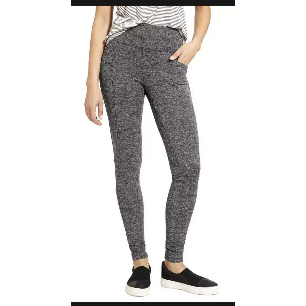 Athleta Herringbone Metro‎ Legging Tight Yoga Fitness Pant #349156 Small